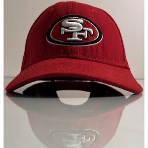 New Era 9Forty San Francisco 49ers NFL Adjustable Hat Cap Solid Red One Size